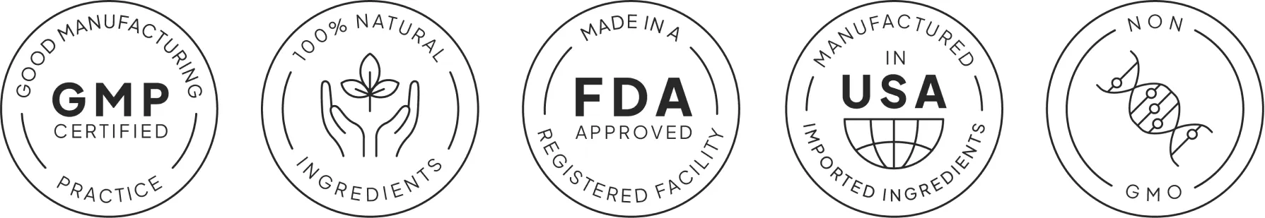 Venus Factor certifications - FDA registered, GMP certified, made in USA