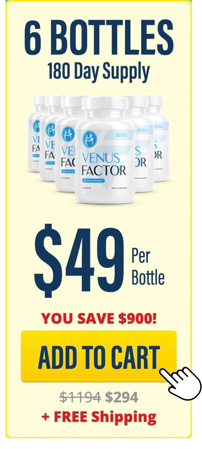 Venus Factor 6 bottle 180-day supply best value